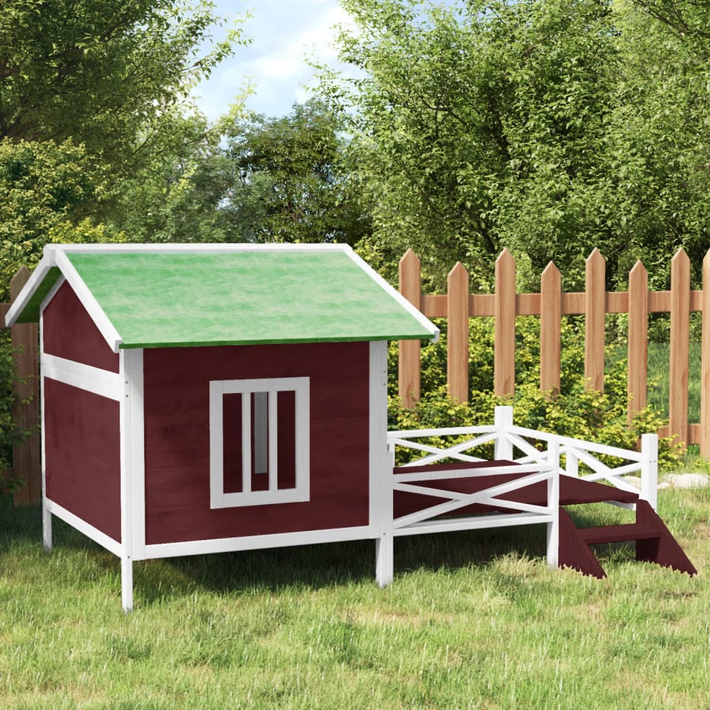 Cuccia Per Cani 159X120X88,5 Cm Legno Massello Di Pino