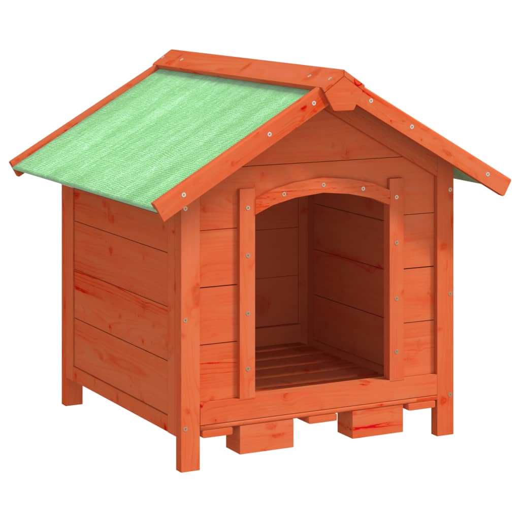 Cuccia Per Cani 65X65X61,5 Cm In Legno Massello Di Pino