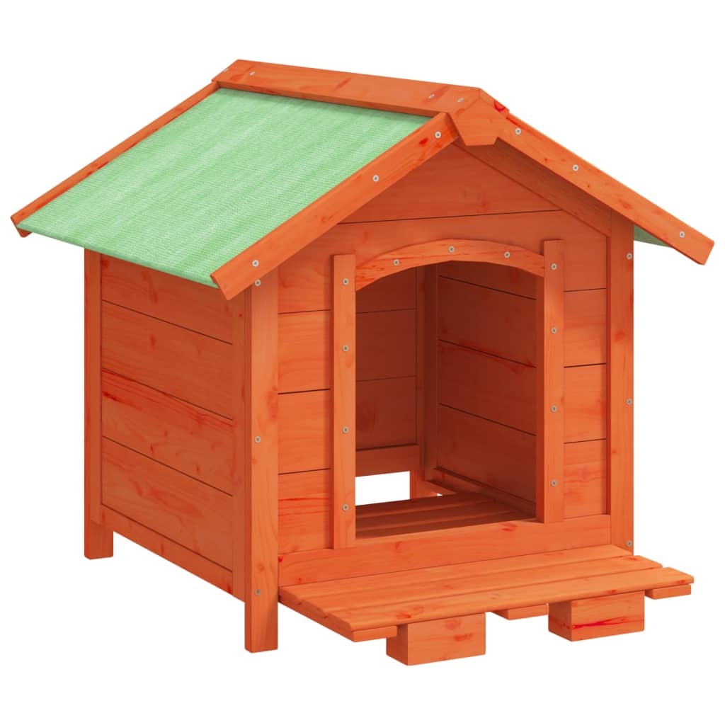 Cuccia Per Cani 65X65X61,5 Cm In Legno Massello Di Pino