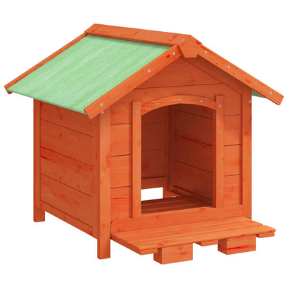 Cuccia Per Cani 65X65X61,5 Cm In Legno Massello Di Pino