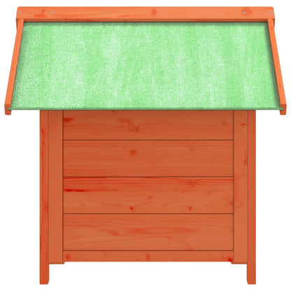 Cuccia Per Cani 65X65X61,5 Cm In Legno Massello Di Pino