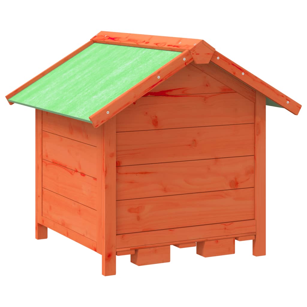 Cuccia Per Cani 65X65X61,5 Cm In Legno Massello Di Pino