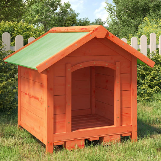 Cuccia Per Cani 65X65X61,5 Cm In Legno Massello Di Pino