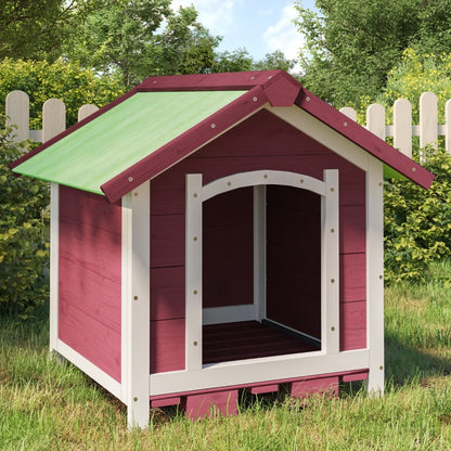 Cuccia Per Cani 65X65X61,5 Cm In Legno Massello Di Pino