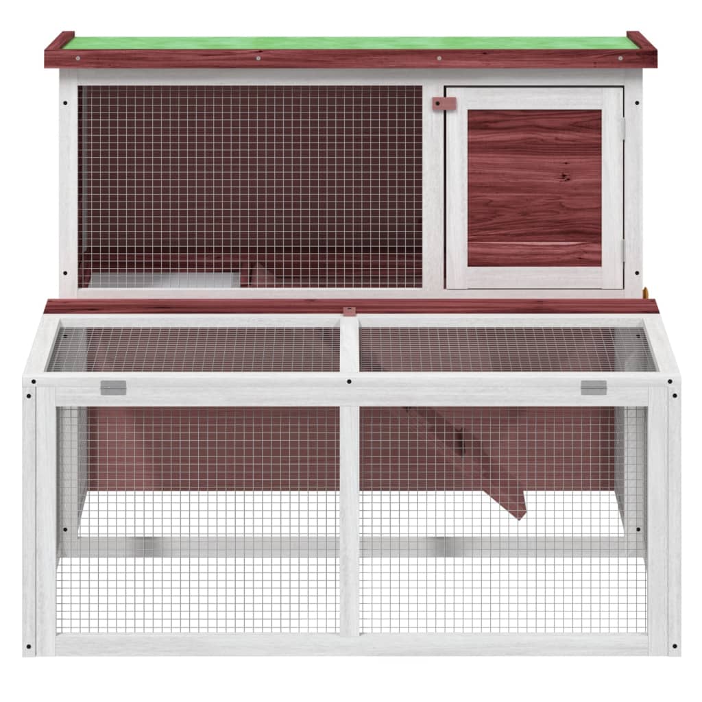 Conigliera Moka 102X90X84,5 Cm In Legno Massello Di Pino