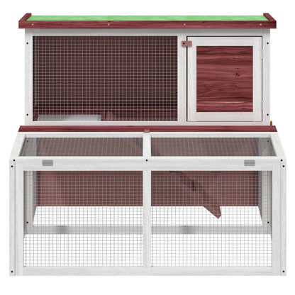 Conigliera Moka 102X90X84,5 Cm In Legno Massello Di Pino