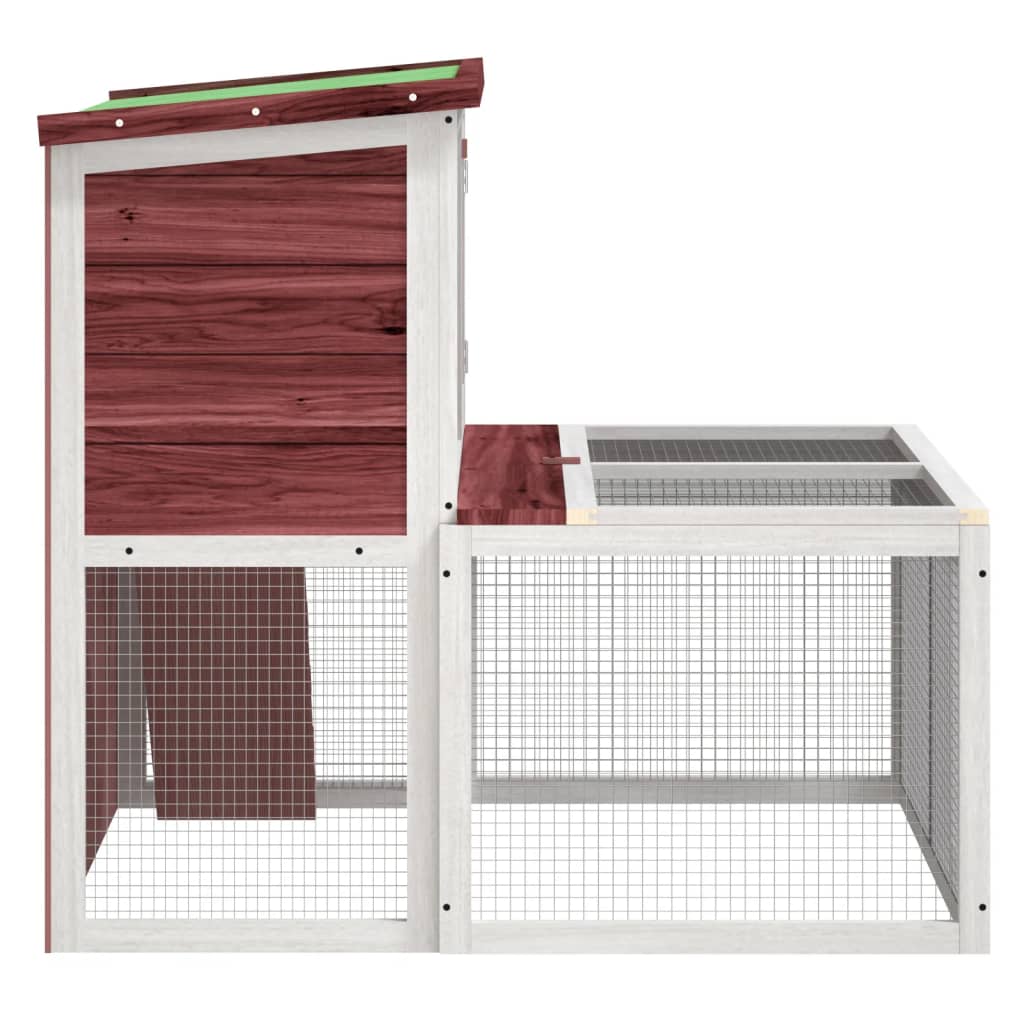 Conigliera Moka 102X90X84,5 Cm In Legno Massello Di Pino