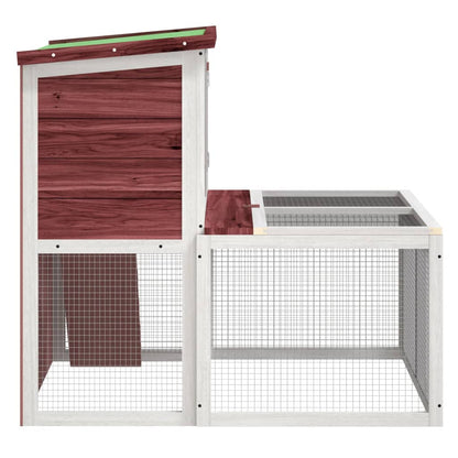 Conigliera Moka 102X90X84,5 Cm In Legno Massello Di Pino
