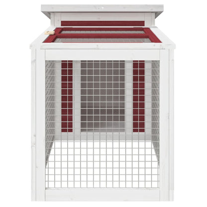 Conigliera Moka 100,5X54X55 Cm In Legno Massello Di Pino