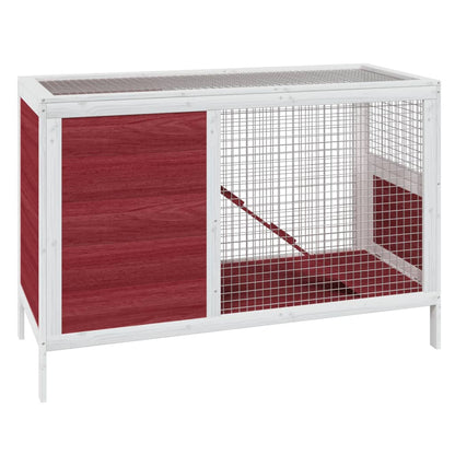 Conigliera Moka 103X44X69,5 Cm In Legno Massello Di Pino