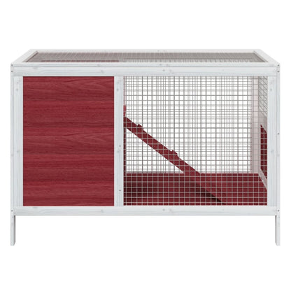 Conigliera Moka 103X44X69,5 Cm In Legno Massello Di Pino