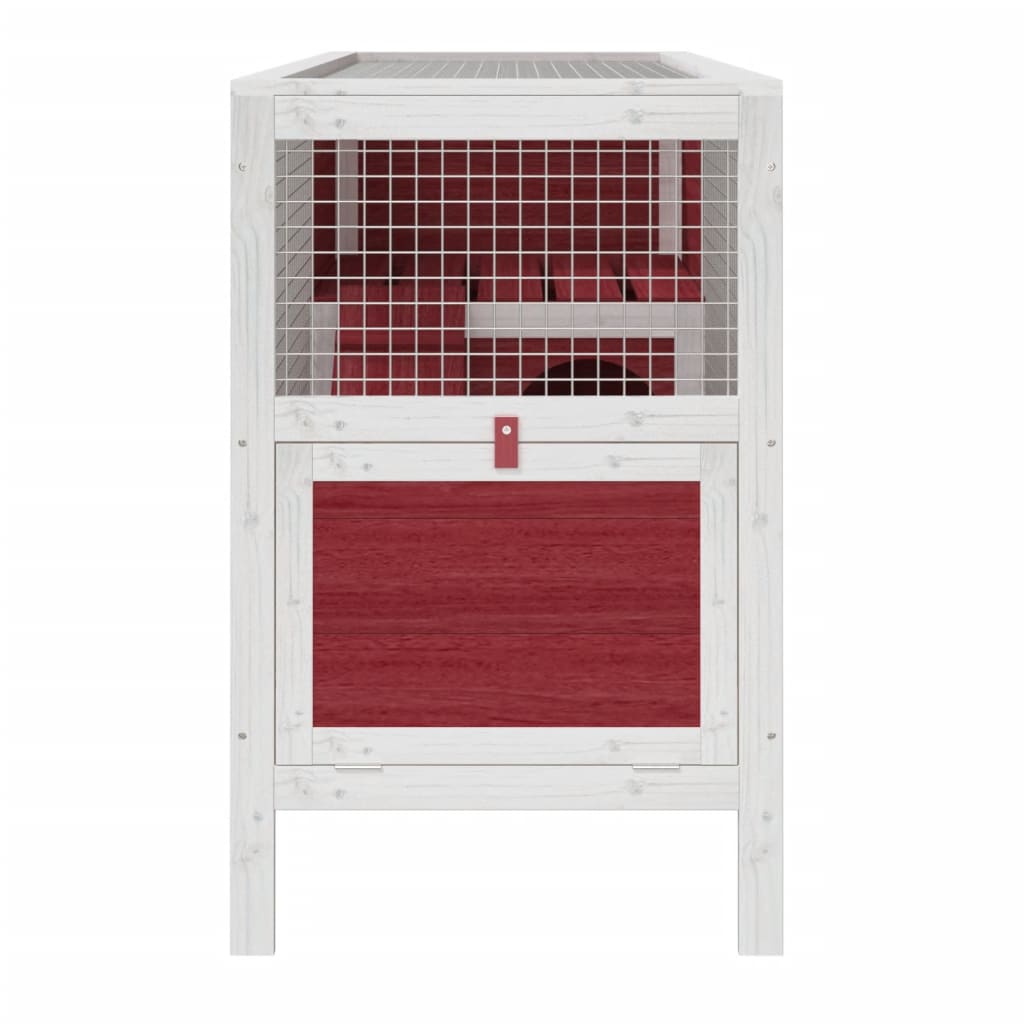 Conigliera Moka 103X44X69,5 Cm In Legno Massello Di Pino