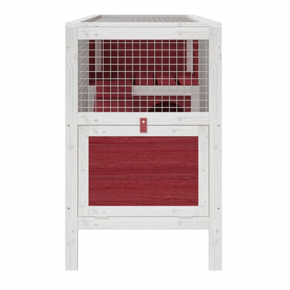 Conigliera Moka 103X44X69,5 Cm In Legno Massello Di Pino