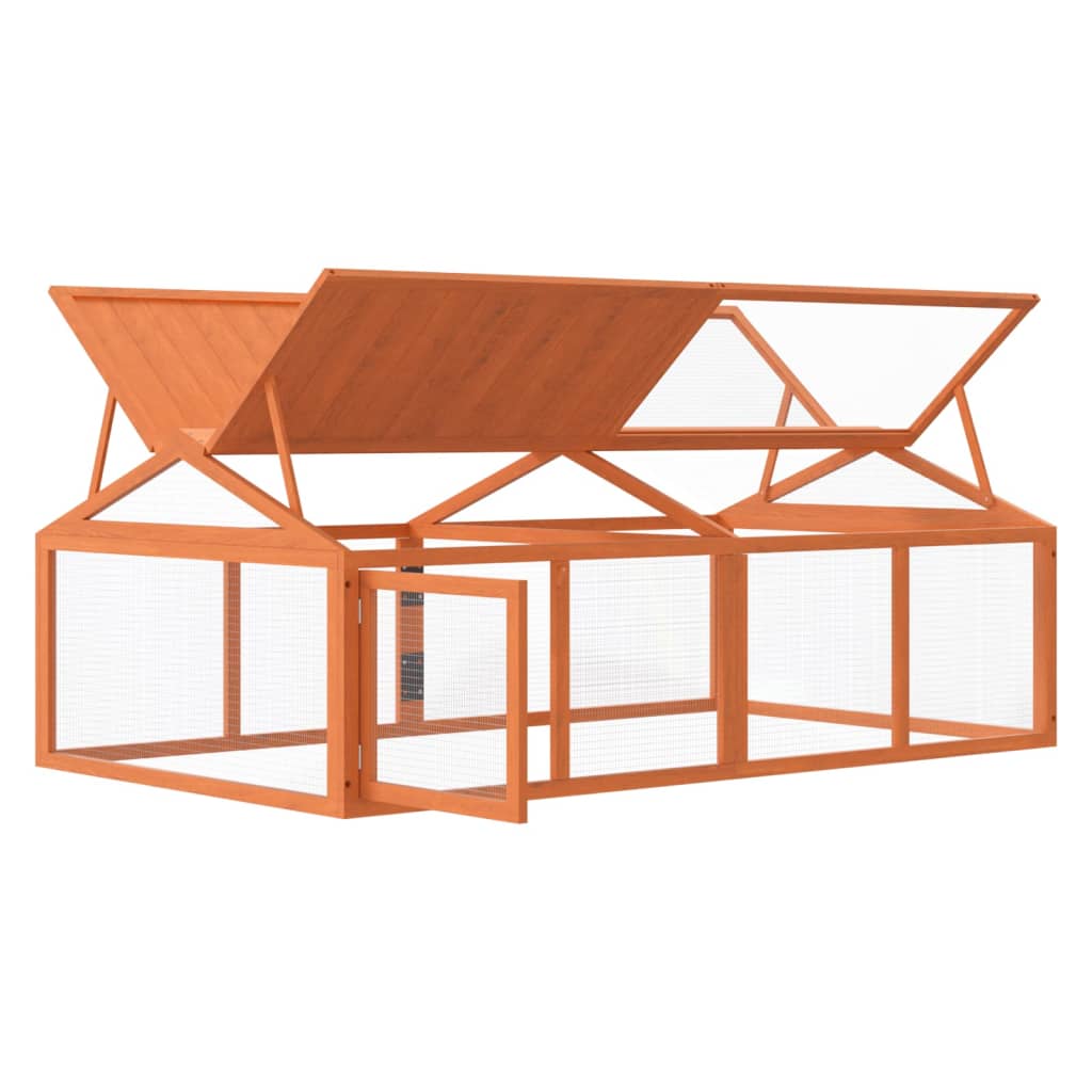 Box Per Animali 200X112,5X74 Cm Legno Massello Di Pino