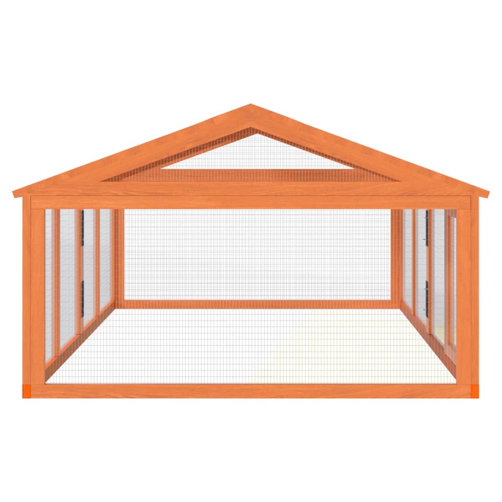 Box Per Animali 200X112,5X74 Cm Legno Massello Di Pino