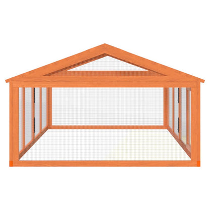 Box Per Animali 200X112,5X74 Cm Legno Massello Di Pino