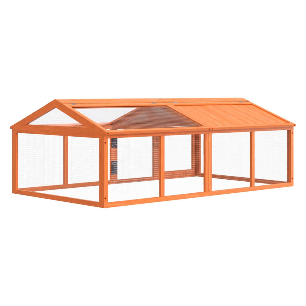 Box Per Animali 200X112,5X74 Cm Legno Massello Di Pino