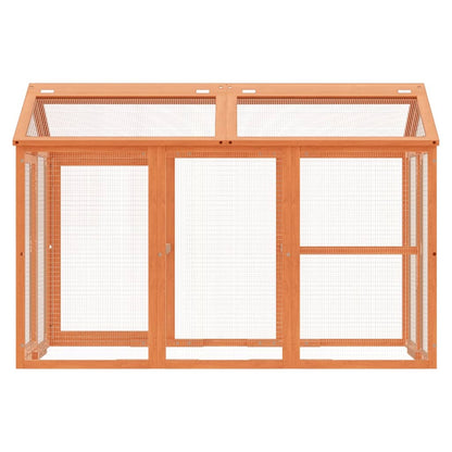 Box Per Animali 141X94X104 Cm In Legno Massello Di Pino