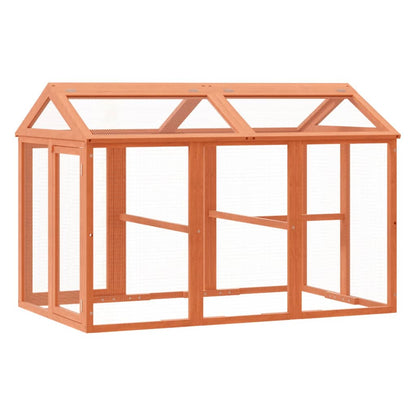 Box Per Animali 141X94X104 Cm In Legno Massello Di Pino