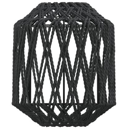 Paralume Nero Ø23X28 Cm Ferro E Carta