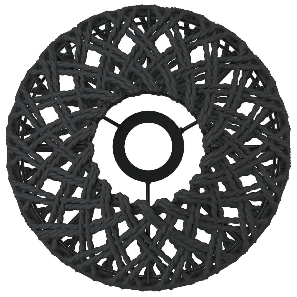 Paralume Nero Ø23X28 Cm Ferro E Carta