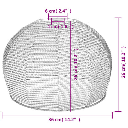 Paralume Da Soffitto Ø36X26 Cm Ferro E Carta