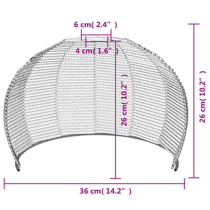Paralume Da Soffitto Ø36X26 Cm Ferro E Carta