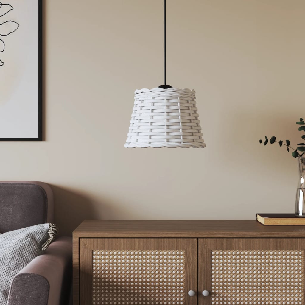 Paralume Da Soffitto Ø15X12 Cm In Vimini