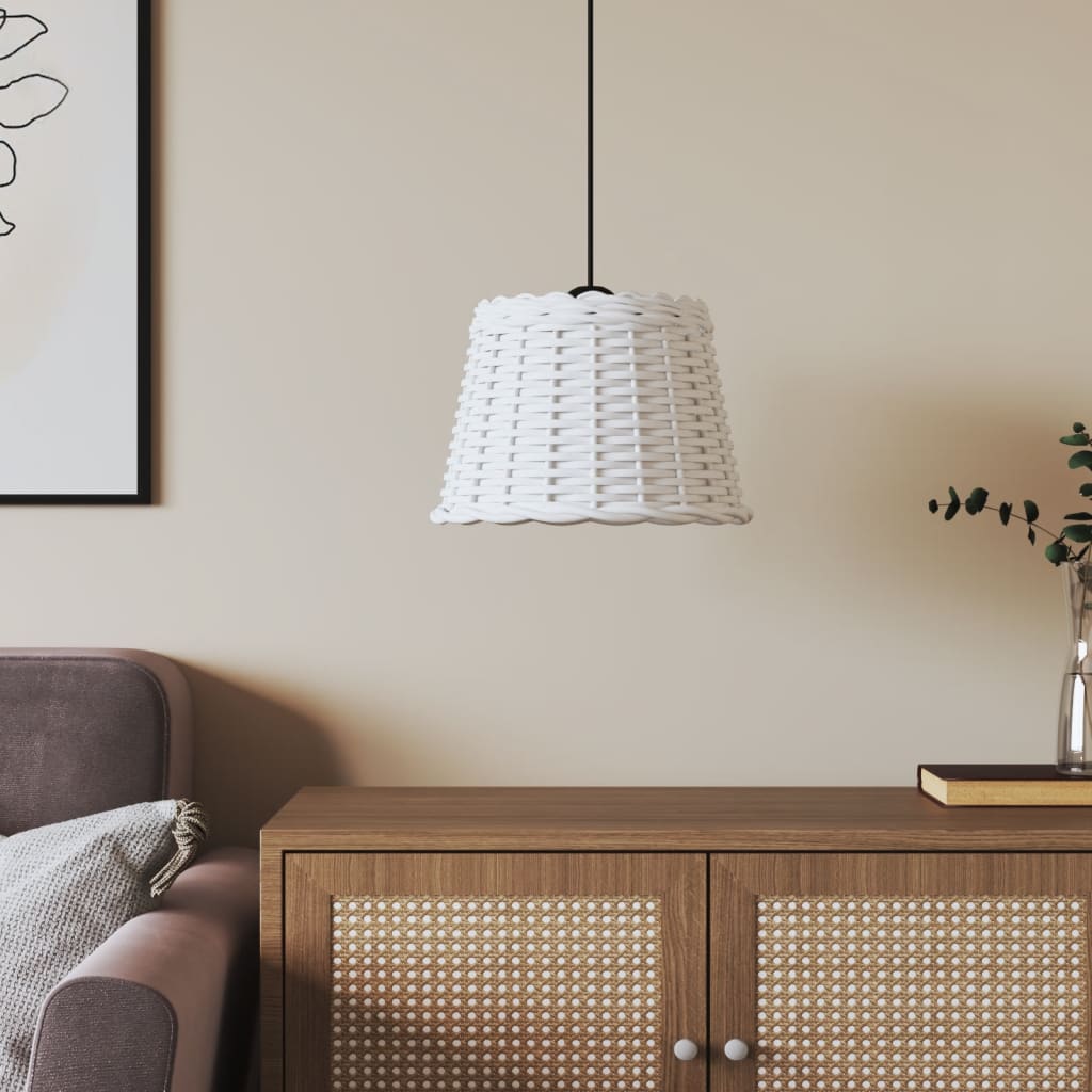 Paralume Da Soffitto Ø15X12 Cm In Vimini