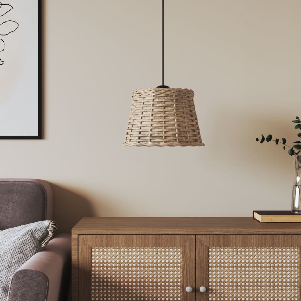 Paralume Da Soffitto Ø15X12 Cm In Vimini