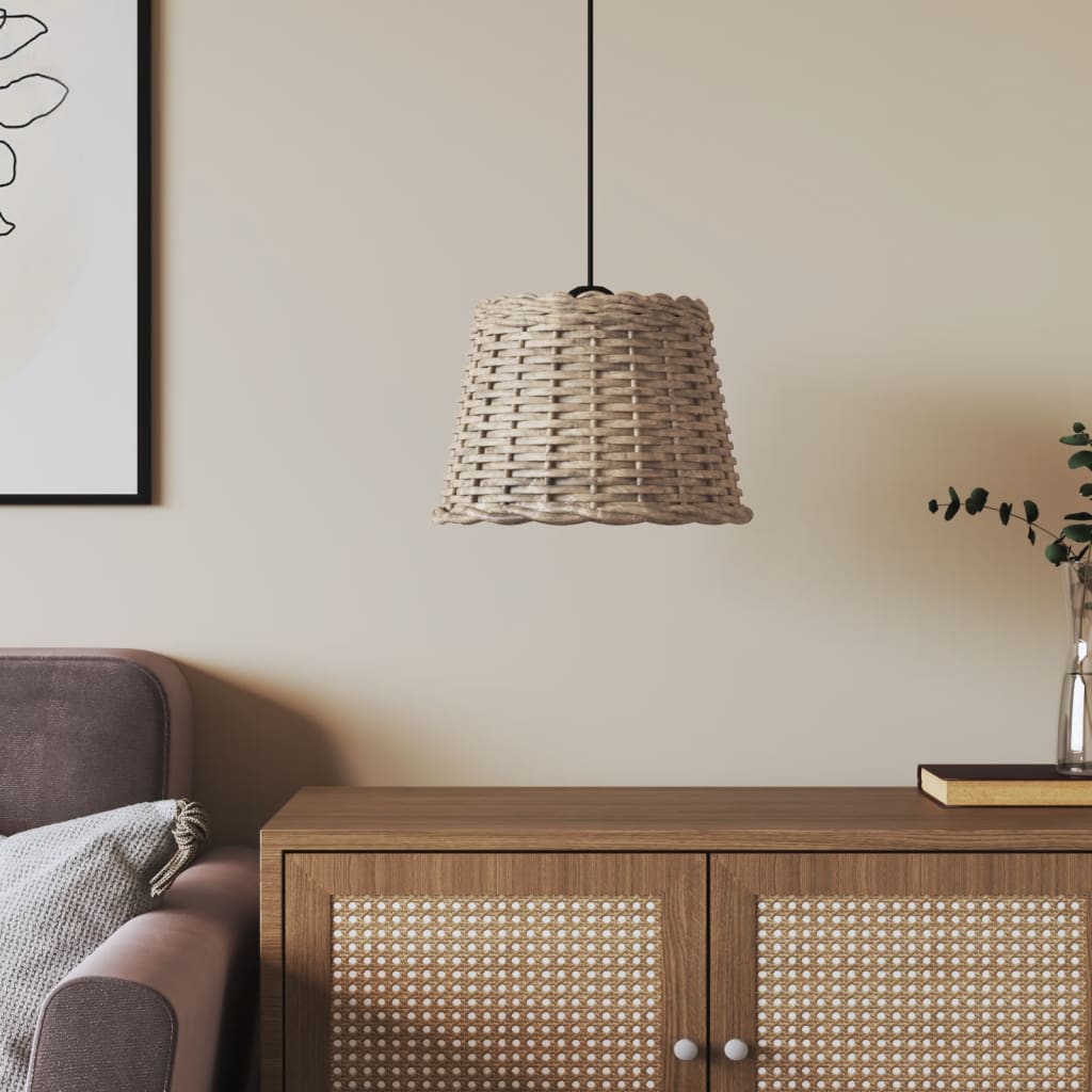 Paralume Da Soffitto Ø15X12 Cm In Vimini