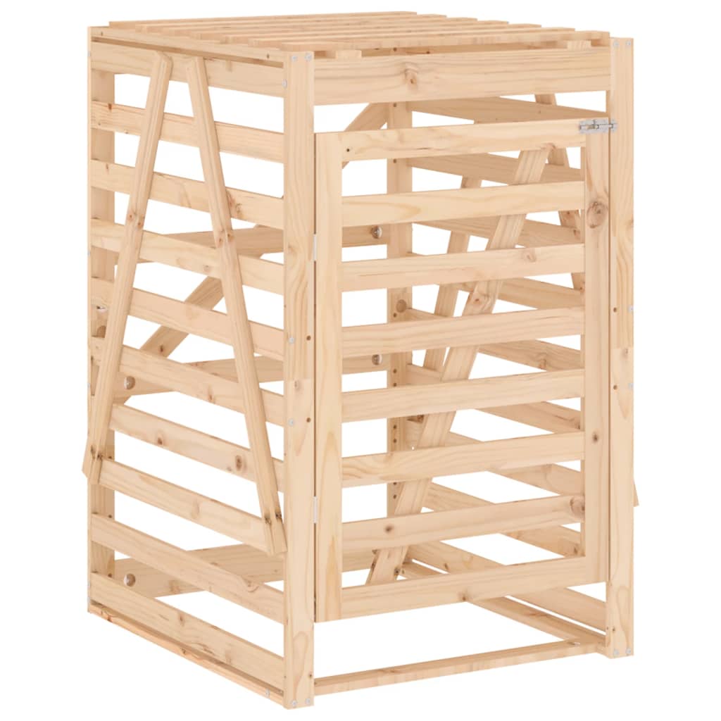 Copribidone Triplo In Legno Massello Di Pino