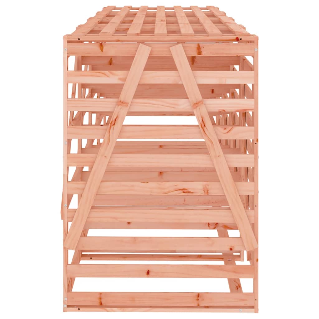 Copribidone Quadruplo In Legno Massello Di Douglas