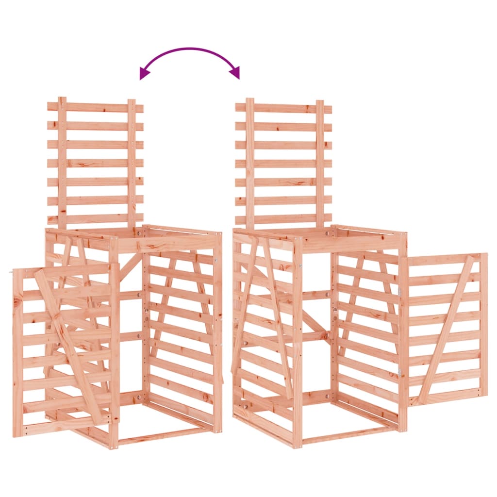 Copribidone Quadruplo In Legno Massello Di Douglas