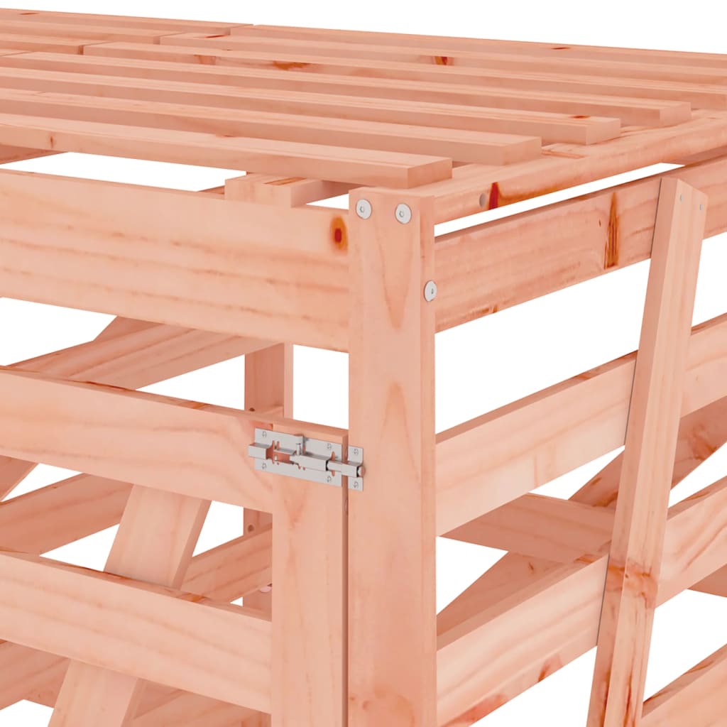 Copribidone Quadruplo In Legno Massello Di Douglas