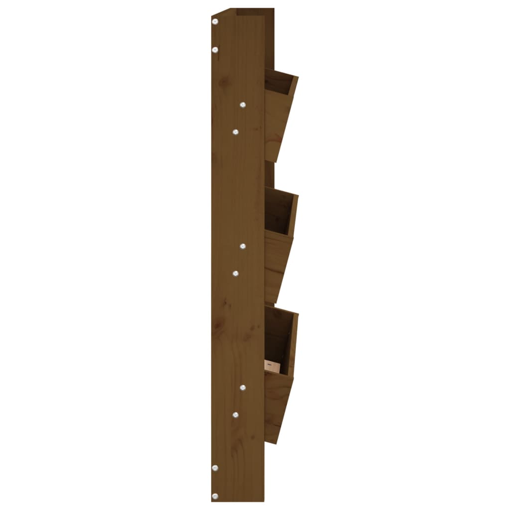 Fioriera Muro 3Ripiani Ambra 60X18,5X110Cm Legno Massello Pino