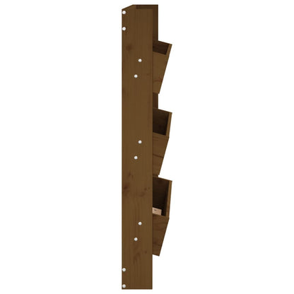 Fioriera Muro 3Ripiani Ambra 60X18,5X110Cm Legno Massello Pino