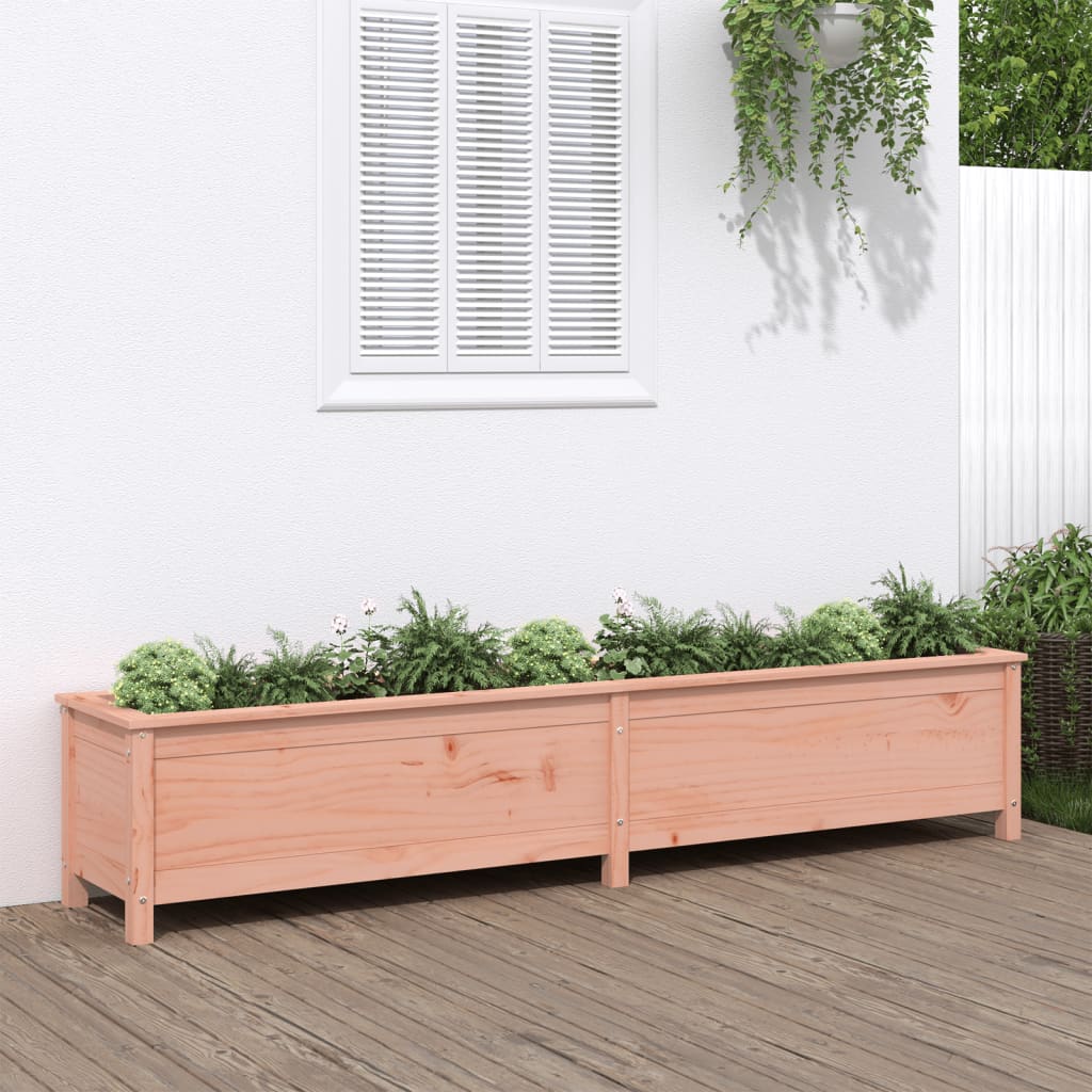 Fioriera Rialzata Giardino Grigia 119,5X82,5X78Cm Massello Pino