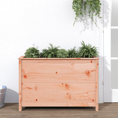 Fioriera Rialzata Giardino Grigia 119,5X82,5X78Cm Massello Pino