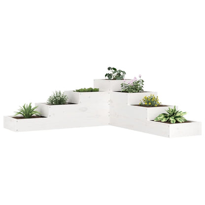 Fioriera Da Giardino 4 Ripiani 80,5X79X36Cm Legno Massello Pino