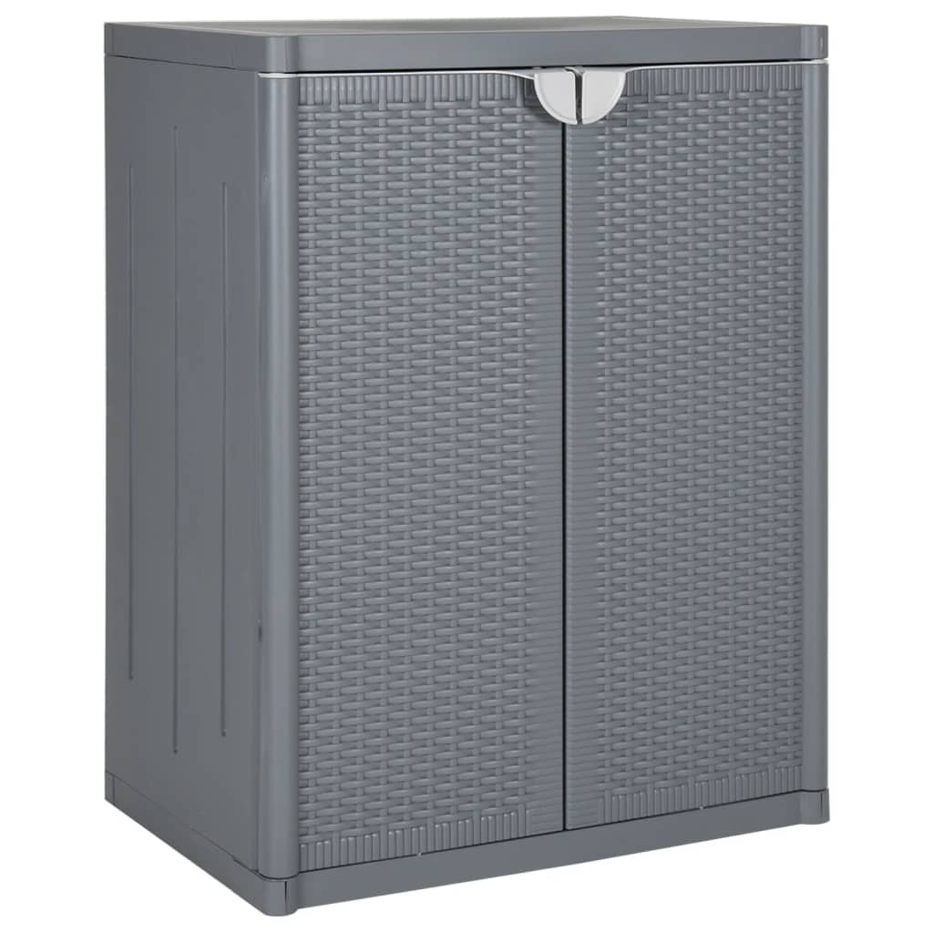 Armadio Da Giardino 65X45X172 Cm In Pp Aspetto Legno