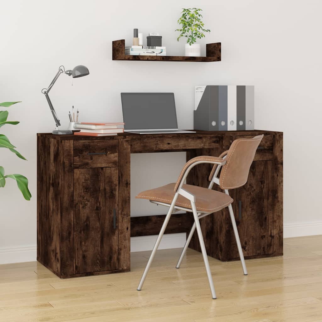 Scrivania Con Armadietto In Legno Multistrato