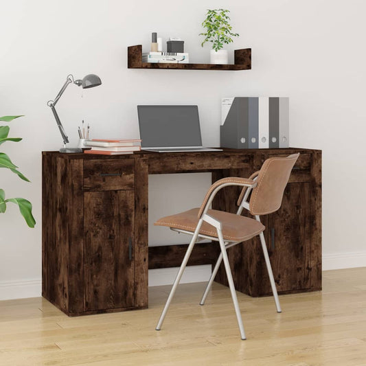 Scrivania Con Armadietto In Legno Multistrato