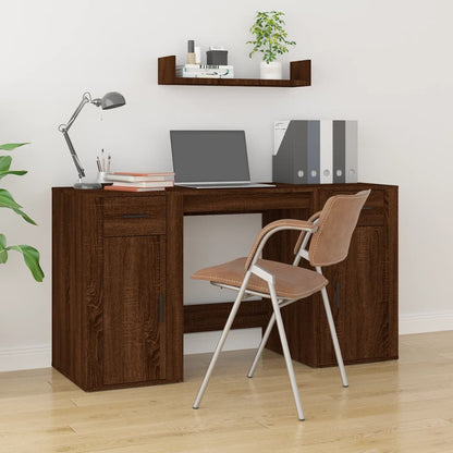 Scrivania Con Armadietto In Legno Multistrato