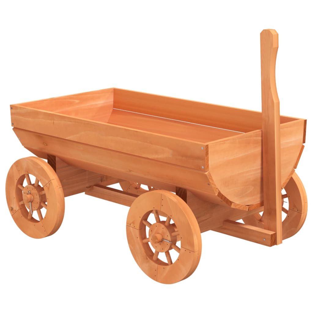 Carro Decorativo 70X43X54 Cm In Legno Massello Di Abete Nero