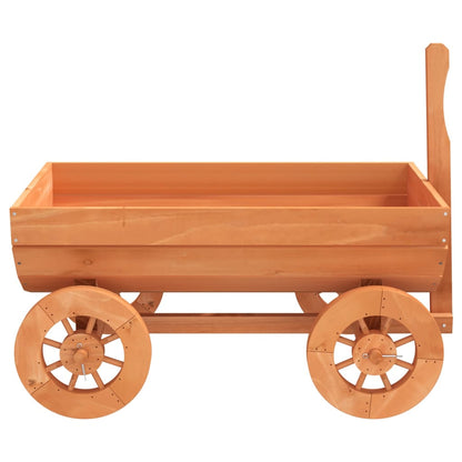 Carro Decorativo 70X43X54 Cm In Legno Massello Di Abete Nero