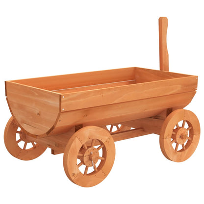 Carro Decorativo 70X43X54 Cm In Legno Massello Di Abete Nero
