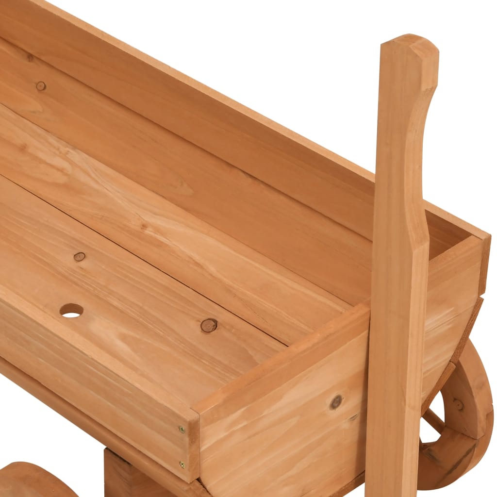Carro Decorativo 70X43X54 Cm In Legno Massello Di Abete Nero