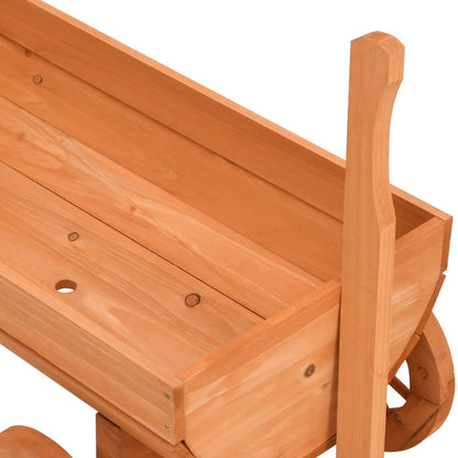 Carro Decorativo 70X43X54 Cm In Legno Massello Di Abete Nero