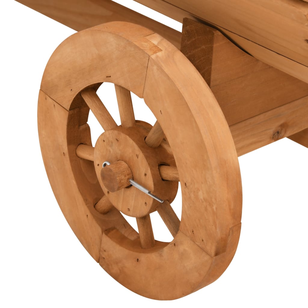 Carro Decorativo 70X43X54 Cm In Legno Massello Di Abete Nero